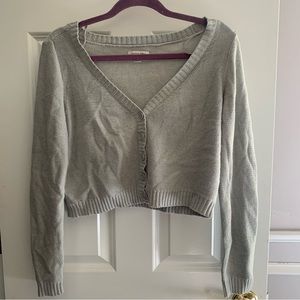 american eagle cropped cardigan